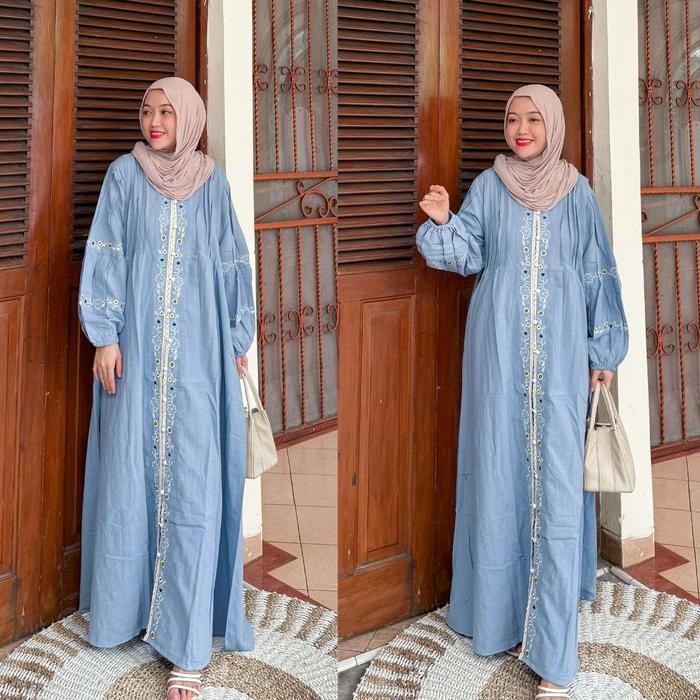 Joley Cloth - New Arrival Keisha Dress Otfit Kondangan Elegant Bridesmiad Bordir Gamis Wanita