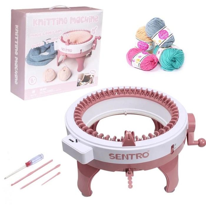 Alat Rajut Otomatis Cardigan Syal Topi Smart Weaving Machine Cross-B