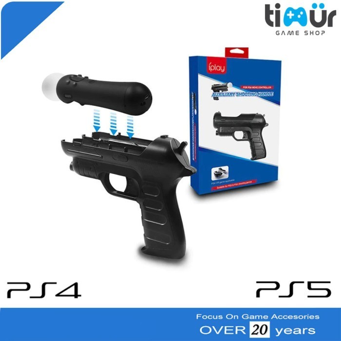PlayOn- Pistol Tembakan Game Gun Shooting Handle Move Controller Ps3 Ps4 Ps5