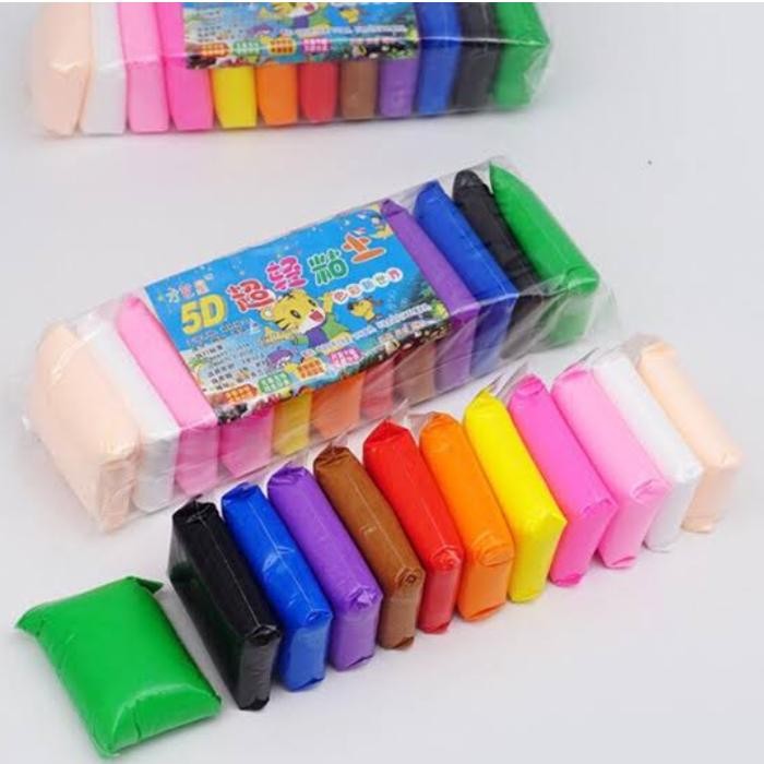 00Hoby00- MAINAN SLIME KLEY ISI 12 PCS PER PAK