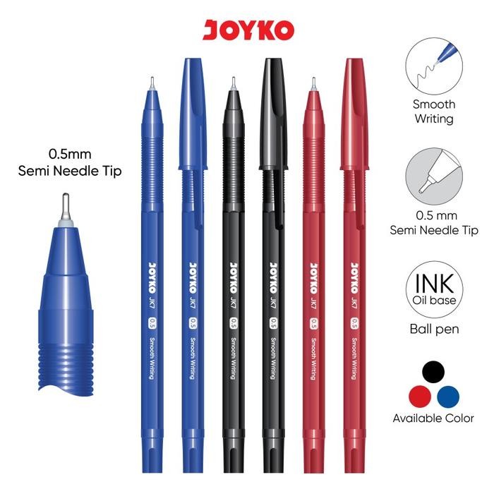 

Ready JT Joyko Ball Pen JK-7 LUSINAN Pulpen Pena 0.5mm