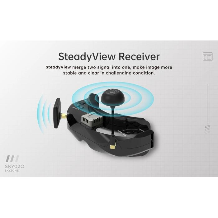 skyzone sky02O OLED FPV Goggles