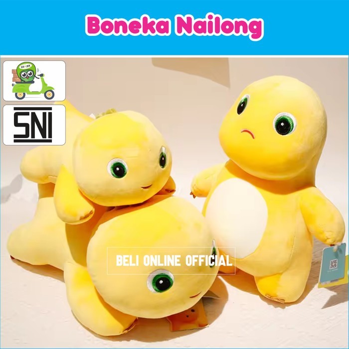 Boneka Nailong Anak Naga Kuning Boneka Hewan Dinosaurus Lucu