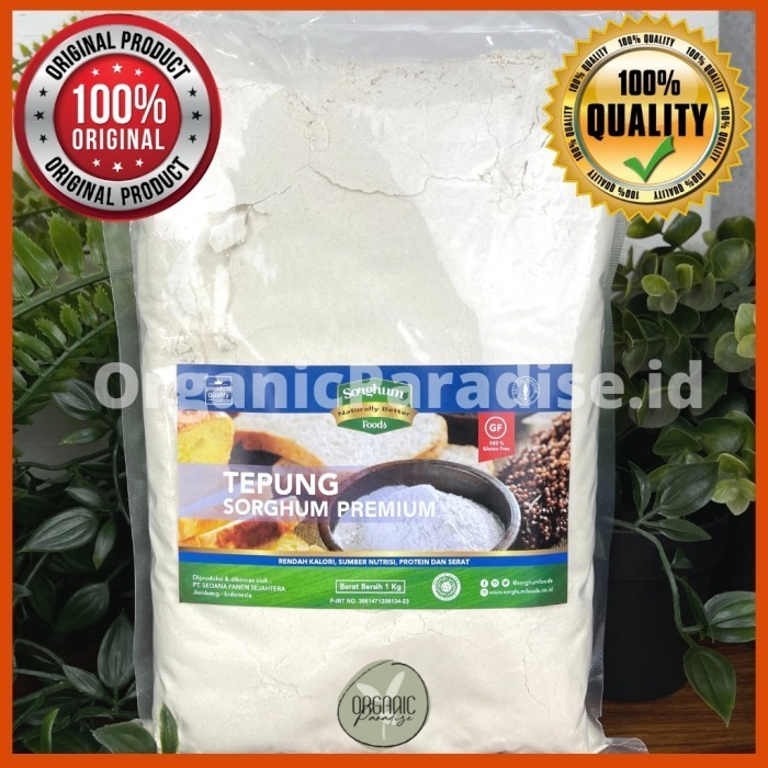 

Terlaris- Tepung Sorghum Premium 1 Kg / Tepung Sorgum / Sorghum Flour