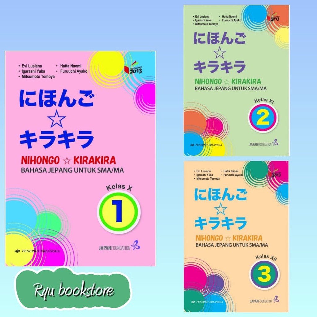 Buku Nihongo Kirakira Bahasa Jepang Kelas 10 11 12 SMA Erlangga