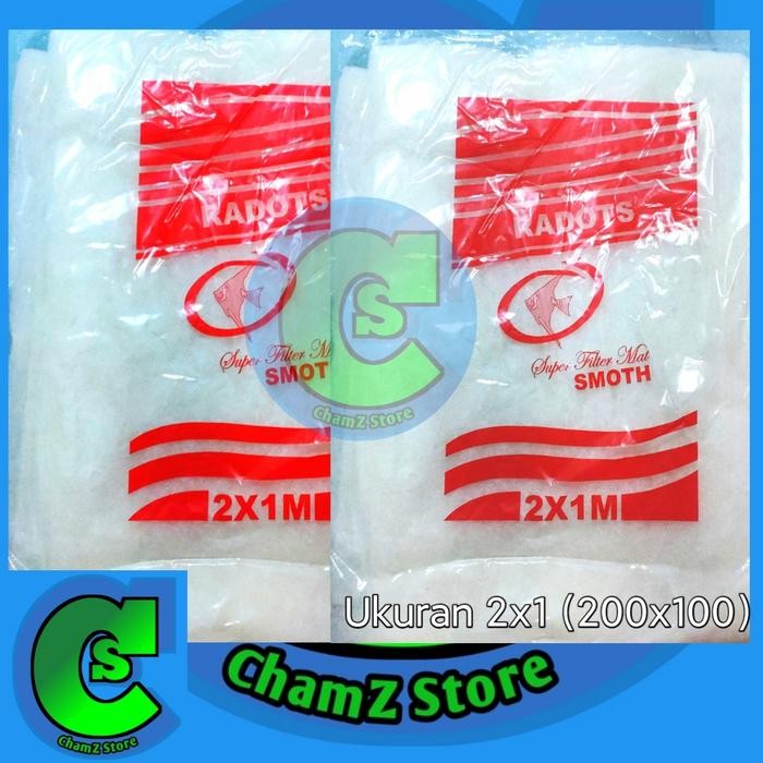 Pawretty- Busa kapas filter aquarium 2x1 / Kapas busa filter kolam jumbo 2x1