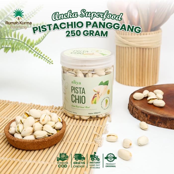

Pistachio Panggang Original Renyah Gurih Cemilan Kemasan Toples