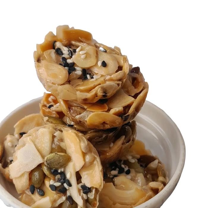 

[500Ml] Noga Kacang Sultan/Ting Ting Kacang/Kue Kacang/Crispy Almond/Kue Biji-Bijian/Florentine