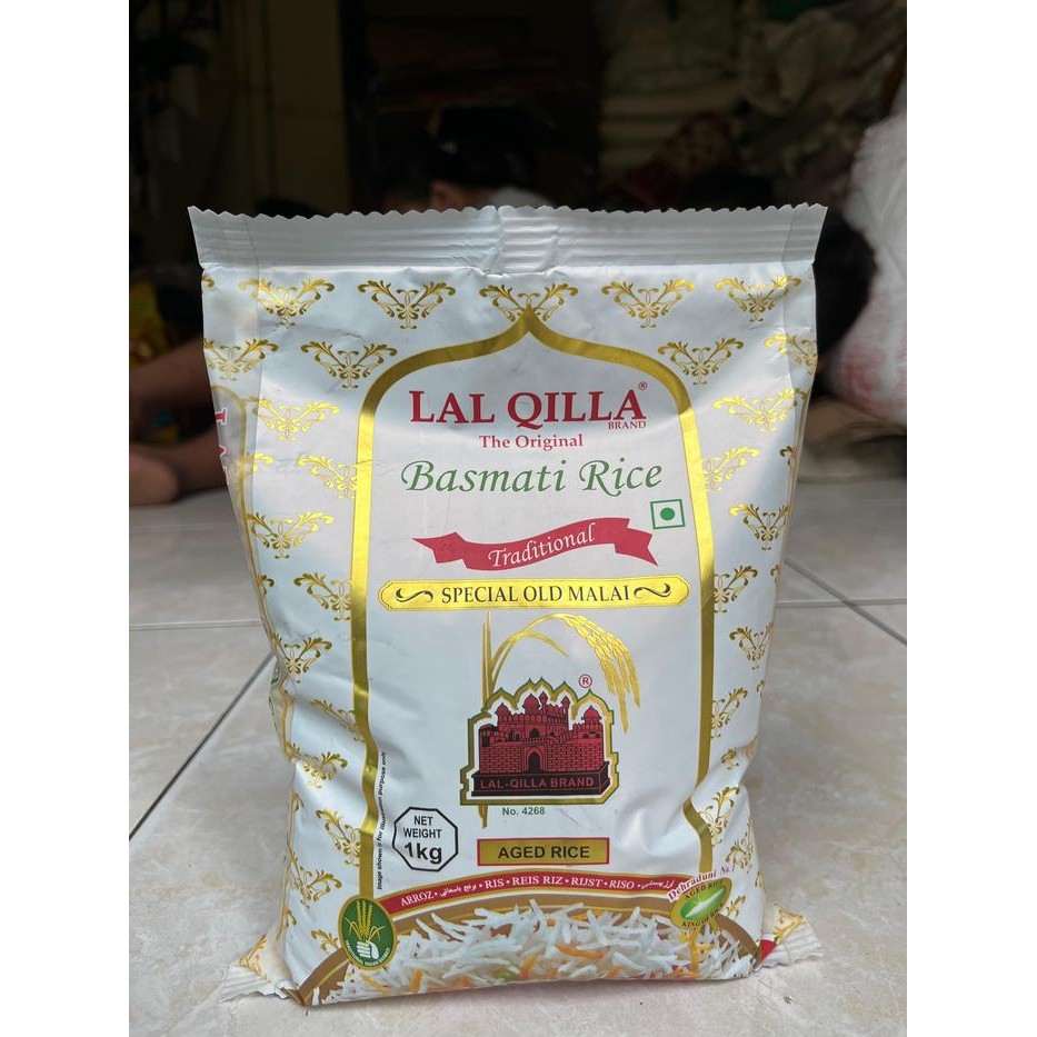 

Terlaris- Beras Basmati Lal Qilla Traditional Kemasan 1Kg Special Old Malai Basmati India