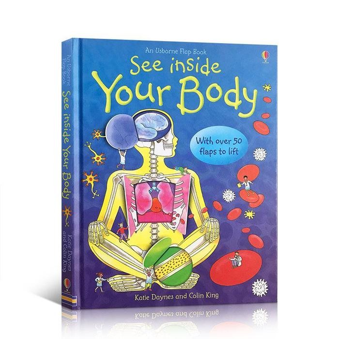 Buku Usborne Book See Inside Your Body Edukasi Tubuh