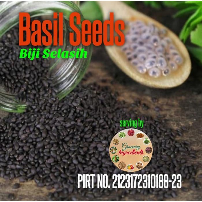

Basil Seeds Import 1Kg / Biji Selasih Import 1Kg