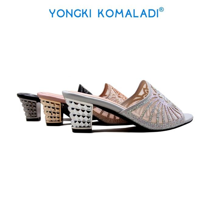 [ Original ] Yongki Komaladi Sandal Heels Ol-Ysl7066-24 Ladies Wanita