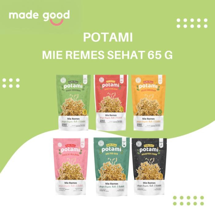 

Potami Healthy Snack 65gr Mie Remes Bayam Original Spicy Cheese 65gr