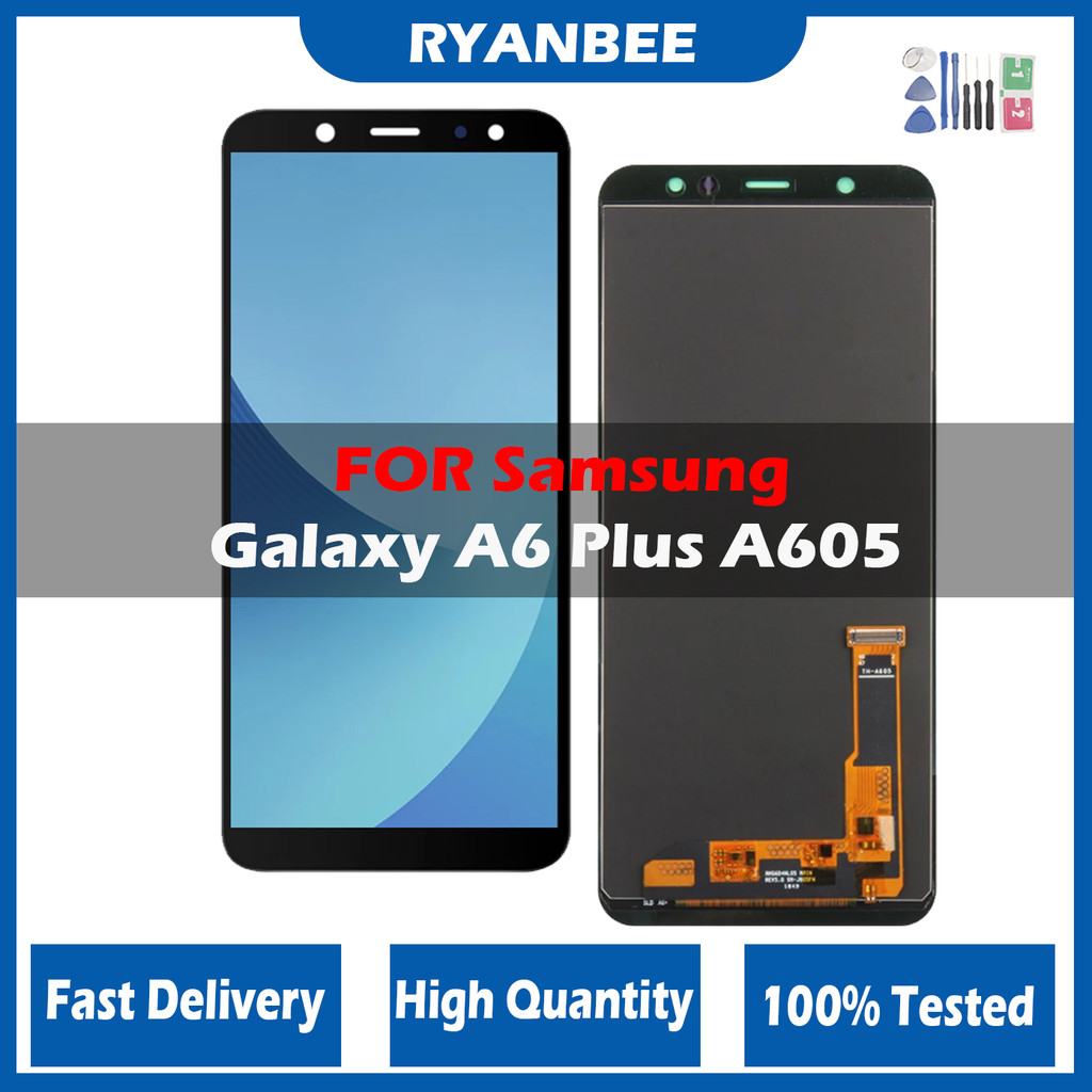 LCD For Samsung Galaxy A6 Plus 2018 A605 LCD Display Touch Screen Digitizer Assembly For Samsung A6 