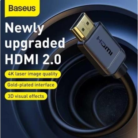 Marwah.store8 Baseus Kabel High Speed HDMI v2.0 4K 3D PREMIUM GOLD PLATE PS4 PS3 TV