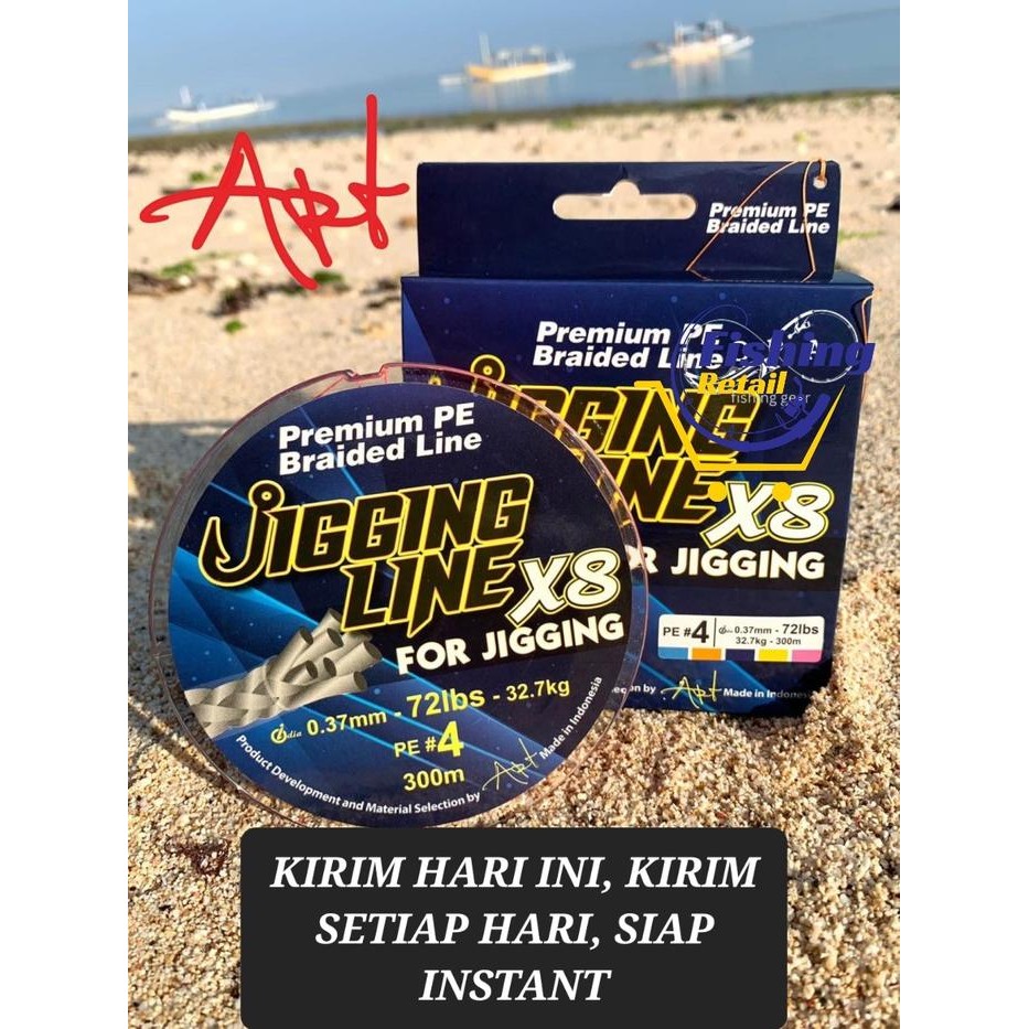 Senar PE Jigging Line X8 Premium Braided PE Line 300 400 600 Meter