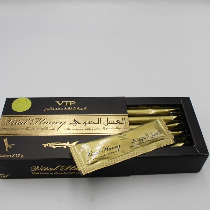 

Terlaris- Vital Honey Vip Original 1 Box 12 Sachet