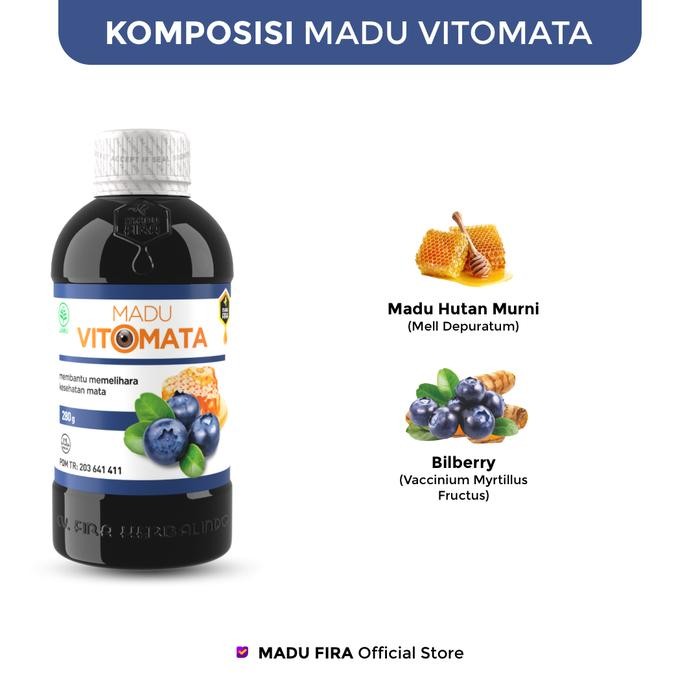 

Terlaris- Madu Vitomata Original Bpom Paket 1 Botol 280Gr