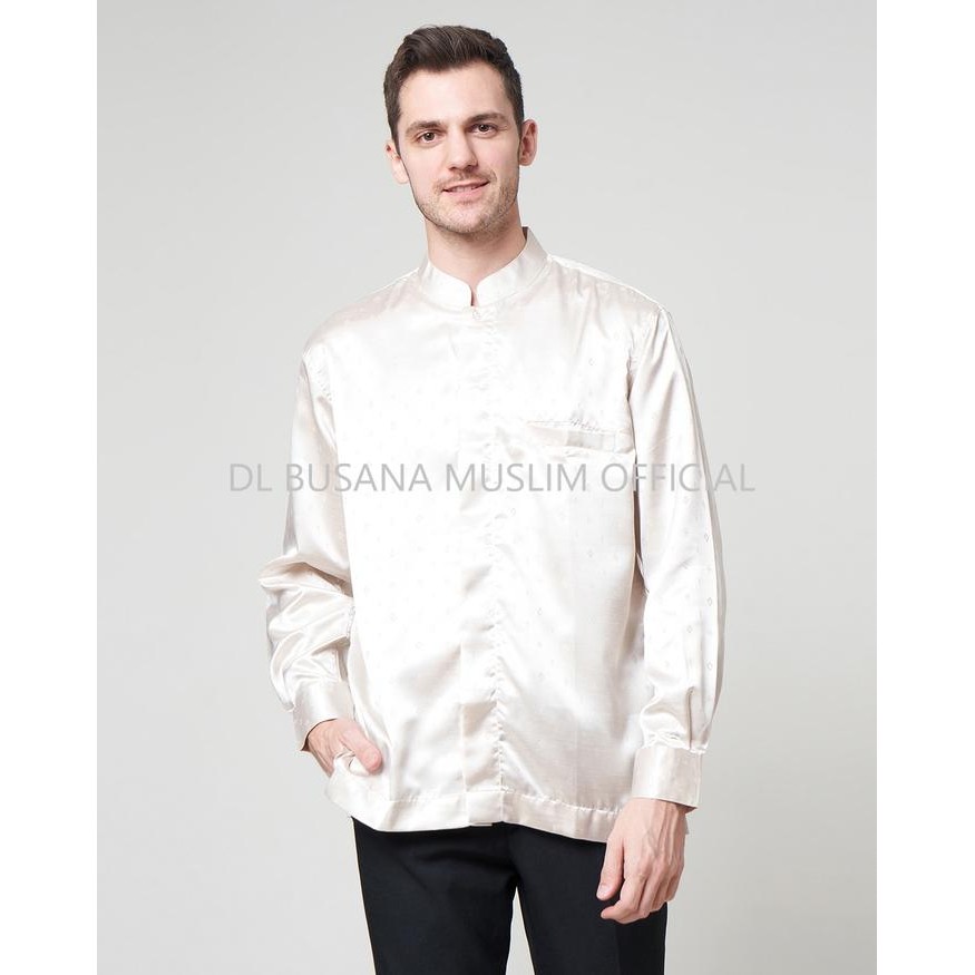 NEW KOKO Warna GOLD, DL Busana Muslim,Baju Koko DL, Kemeja Koko Pria DL, Baju Muslim Pria, Baju