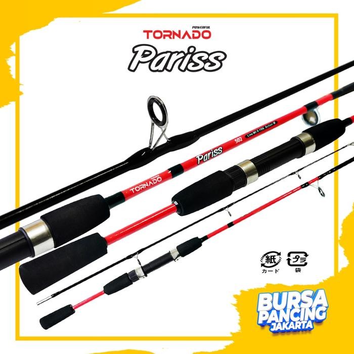 [ REDY ] TORNADO Joran Spinning PARISS 150CM - 210CM Carbon Fiber Bergaransi Kuat Galatama Galapung