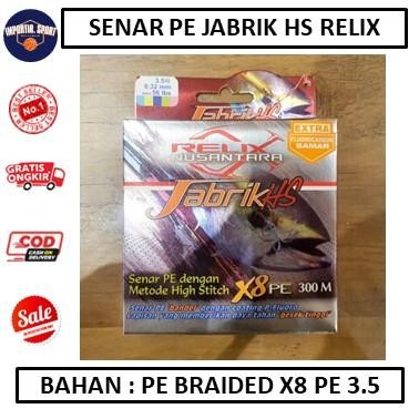 [ REDY ] Senar PE Jabrik HS Relix Nusantara PE #3.5 - ALAT PANCING - AKSESORIS