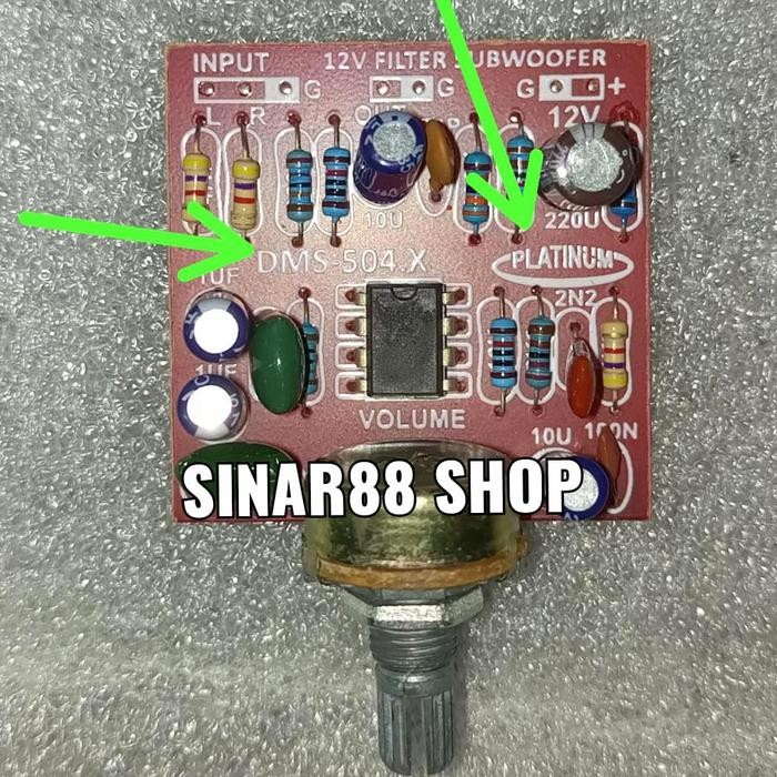 RideOn- KIT FILTER SUBWOOFER DC 12V DC12V DMS504 DMS-504