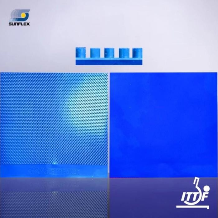 Karet Tenis Meja Bintik Sunflex Ice Breaker Blue Original