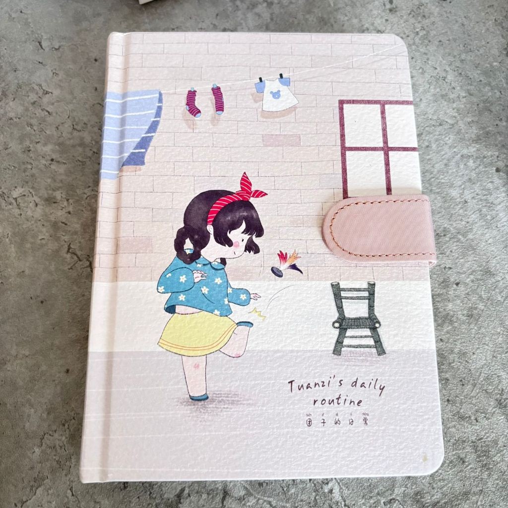 

B6 Diary Magnet Girl Pink Buku Catatan B6