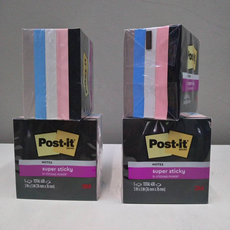 

3M Post It Super Sticky Notes 654-5SSNE 3 inch x 3 inch