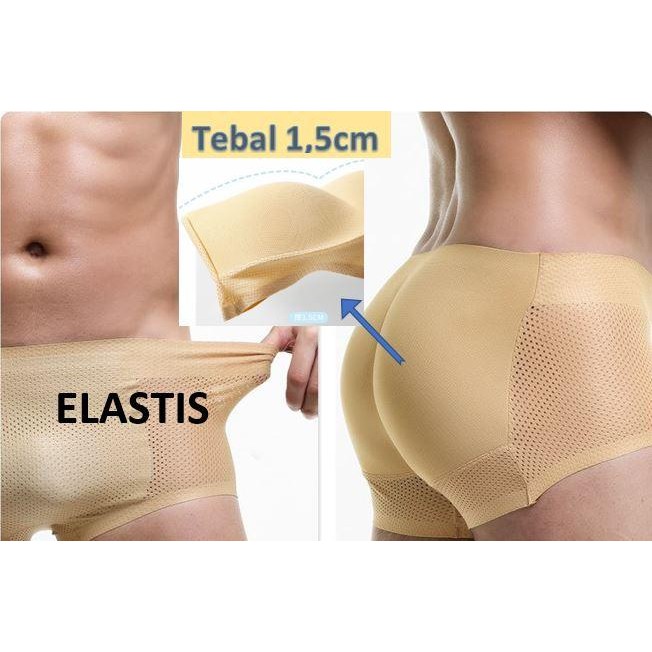 Celana Dalam Pria Cowok Busa bentuk Pantat Tepos- Jala sirkulasi sejuk