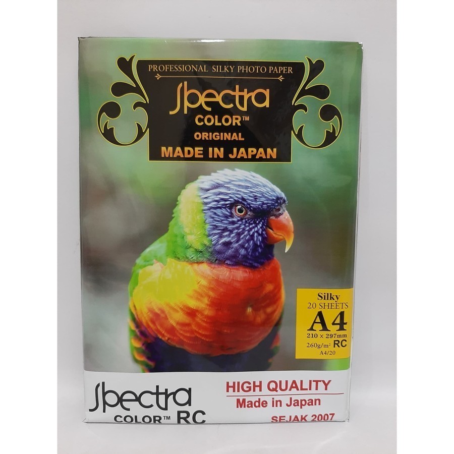 

Kertas Foto Spectra 260gsm Silky Photo Paper Spectra Color A4