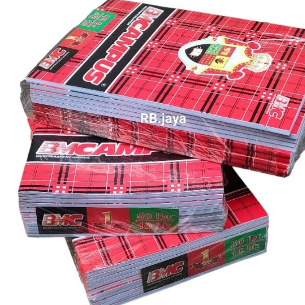 

(promo) 1 pack isi 10 buku tulis bmcampus 50 lembar
