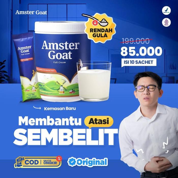

AMSTER GOAT - Susu Kambing Amstergoat Solusi Mengatasi Sembelit 250gr
