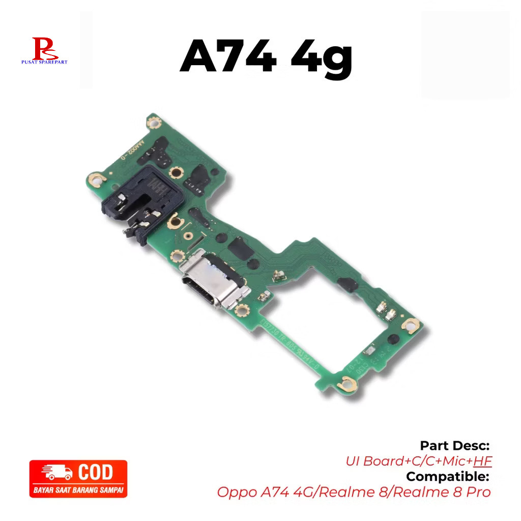 PAPAN CAS OPPO A74 4G | REALME 8 | REALME 8 PRO | KONEKTOR CAS HP | PAPAN PCB | PAPAN KONEKTOR | PAP
