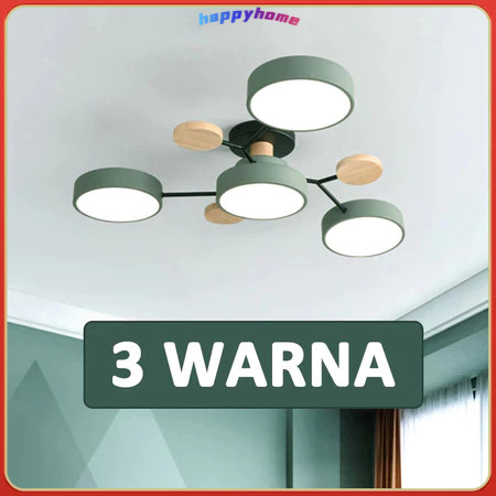 【 Ready stock】3+1 /4+1 Lampu Gantung LED / Ruang Tamu Lampu Hias / 3 Warna Lampu Plafon Ruang Tamu