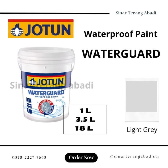 Terlaris CAT WATERPROOOFING JOTUN WATERGUARD 18 KG LIGHT GREY (ABU MUDA)