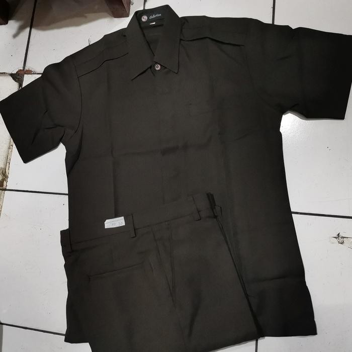 TERLARIS Setelan Safari Satpam Baru /Seragam Setelan Satpam/Safari buat Satpam