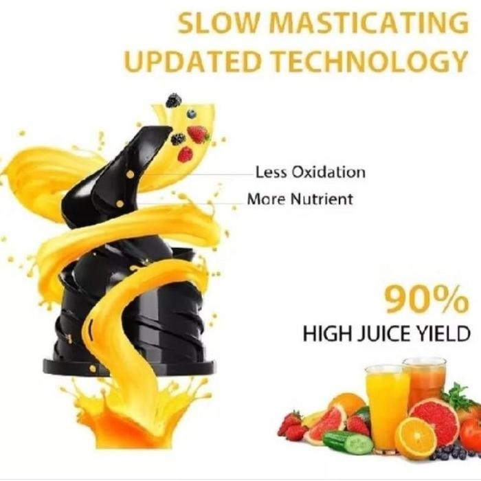CYPRUZ SLOW JUICER PEMERAS BUAH DAN SAYUR LISTRIK JR1000- MINI SLOW JUICER