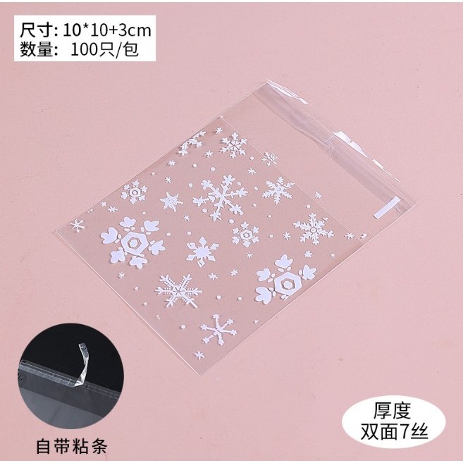 Happy- plastik cookies uk 10x10 cm / plastik kue kemasan motif kartun