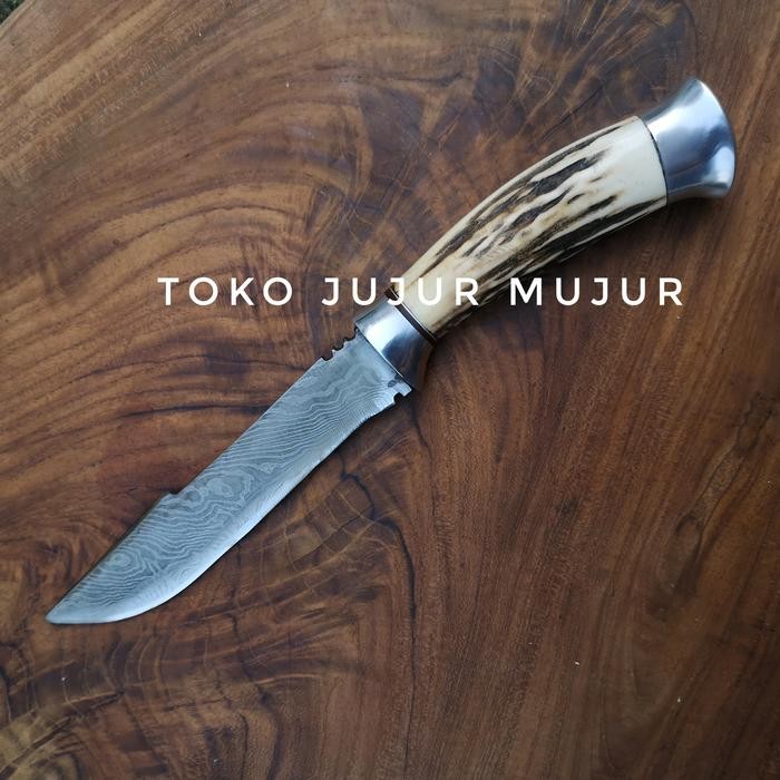 

Pisau Damascus Handel Tanduk Rusa