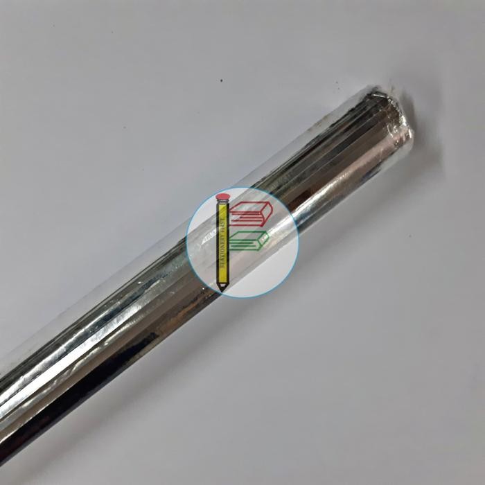 

Happy- Kertas Metalik warna Silver Perak Mengkilap untuk Sampul Kado