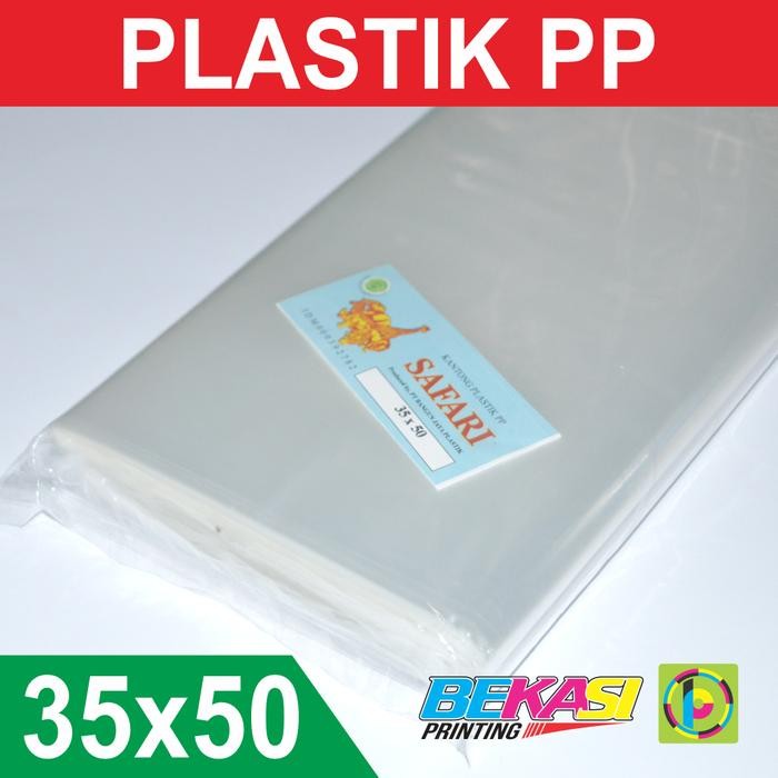 Pesta- Kantong Plastik Pembungkus A3 / A3+ merk SAFARI uk. 35 x 50 cm 950 gr