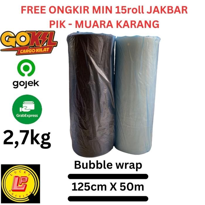 

Pesta- Bubble wrap roll hitam bening 125cm x 50m ekonomis