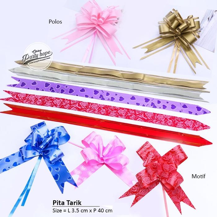 

Pesta- pita tarik 30 mm / Pita Serut / pita buket bunga / Pita Kado Souvenir