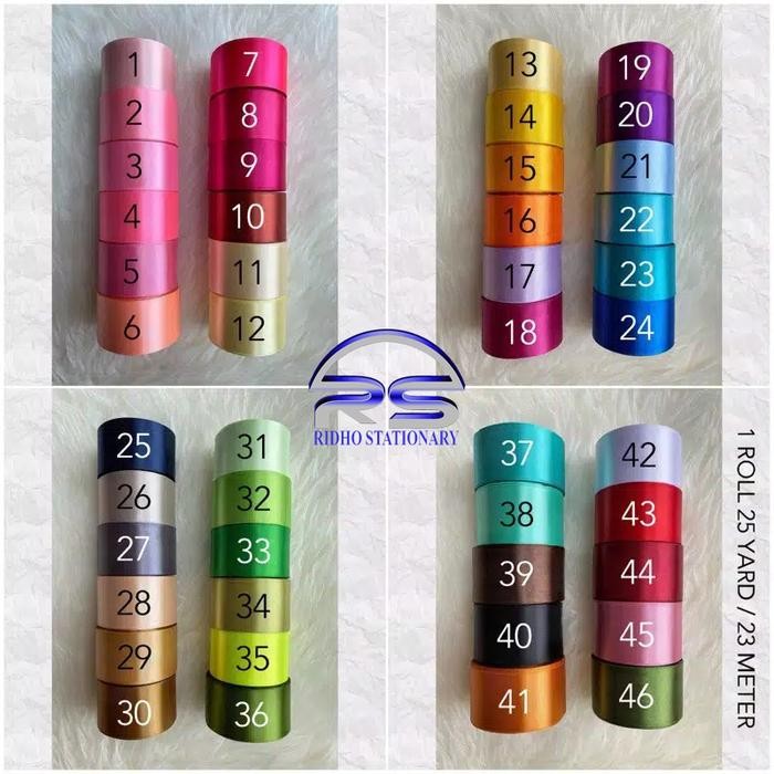 

Pesta- Pita Satin 2 INCH /5 CM 25 Yard PER ROLL (BRAND SAKURA)