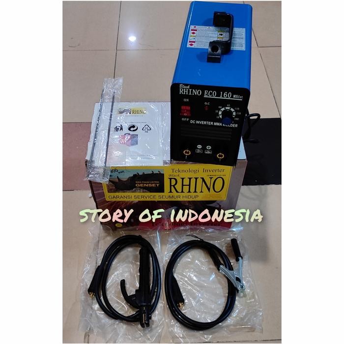 Sale Mesin Las Listrik Mma Rhino 160 A 900 Watt Travo Las Inverter Eco Biru