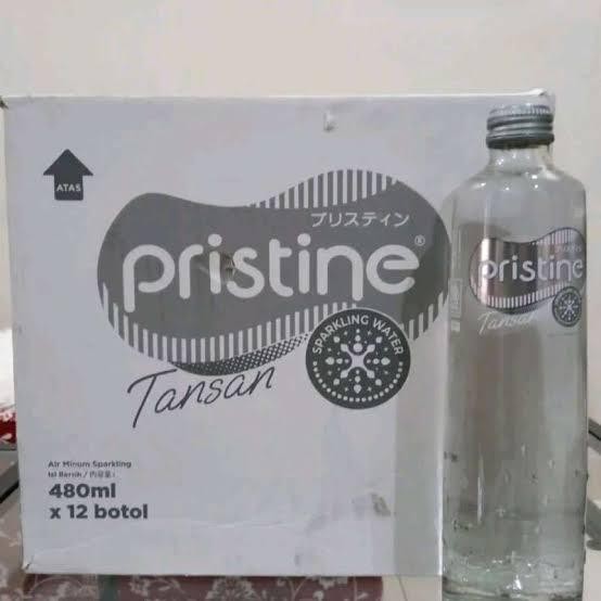 

Pristine Tansan Air Minum Sparkling Water 480ml 1 Dus / Karton isi 12 Botol
