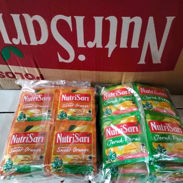 

nutrisari sachet 1pak isi 4renceng @40pcs Serbuk Bubuk Minuman Drink