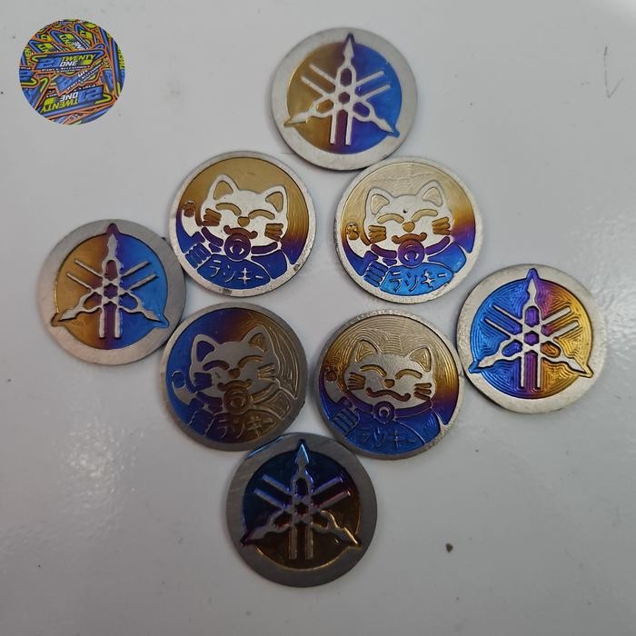 emblem tameng logo yamaha titanium mio sporty smile mio j gt