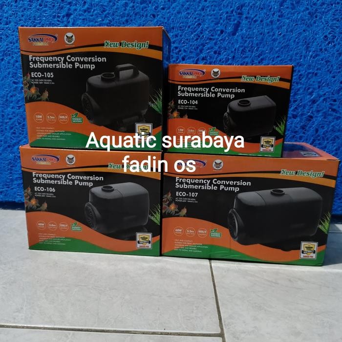 POMPA AQUARIUM KOLAM SAKAI PRO ECO-105 SUBMERSIBLE PUMP LOW WATT